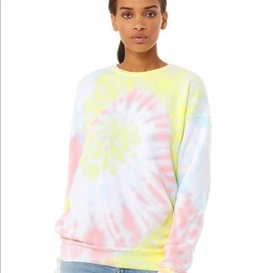 new • bella canvas unisex tie-dye sweatshirt